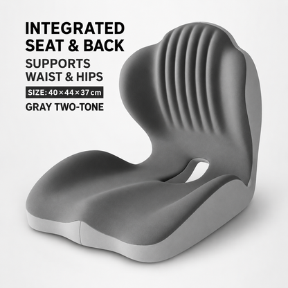 Monizes™ ErgoNest – Cojín Integrado de Asiento y Soporte Lumbar de Espuma Viscoelástica